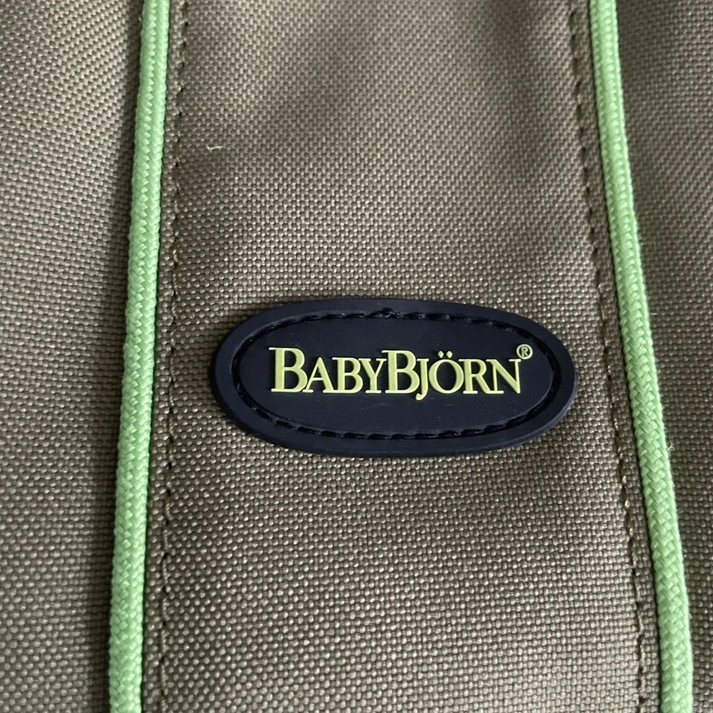 Baby Bjorn‎ Active Diaper Bag Backpack Insulated Pockets Padded Strap Green